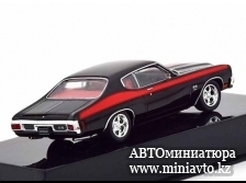 Автоминиатюра модели - Chevrolet Chevelle SS 1970 black / red 1:43 IXO