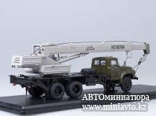 Автоминиатюра модели - Автокран КС-3575А (на базе ЗиЛ 133ГЯ), хаки/серый SSM
