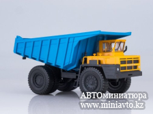 Автоминиатюра модели - БЕЛАЗ-7527 жёлто-синий 1:43 Наш Автопром