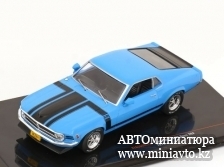 Автоминиатюра модели - Ford Mustang Boss 302 1970 lightblue/black 1:43 Ixo