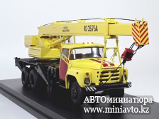 Автоминиатюра модели - Автокран КС-3575А (133ГЯ )аварийная служба, желтый / красный 1:43 SSM