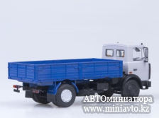 Автоминиатюра модели - МАЗ-5337 бортовой поздний серый/синий 1:43 Автоистория