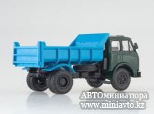 Автоминиатюра модели - МАЗ-503А самосвал, зеленый/синий 1:43 Наш Автопром