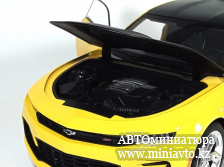 Автоминиатюра модели - Chevrolet Camaro SS 2023 yellow 1:18 CPM junior series