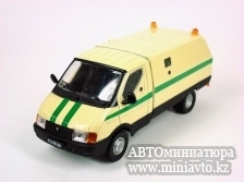 Автоминиатюра модели - ГАЗ-3302 "Ратник", Инкассация, бежевый  DeAgostini (Автомобиль на службе)