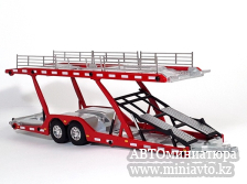 Автоминиатюра модели - Scania S770 6x4 Red  с п/п автовоз 1:50 CPM