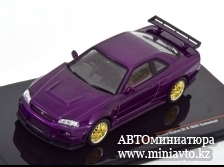 Автоминиатюра модели - Nissan Skyline GT-R R34 Customized 2002 purple-metallic 1:43 IXO