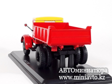 Автоминиатюра модели - МАЗ-205 самосвал жёлто/красный SSM