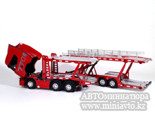 Автоминиатюра модели - Scania S770 6x4 Red  с п/п автовоз 1:50 CPM