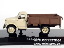 Автоминиатюра модели - ГАЗ-51А бортовой, беж/коричневый 1:43 DiP Models