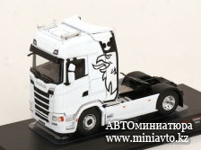 Автоминиатюра модели - Scania S-Series towing vehicle 2020 white 1:43 Ixo 