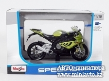 Автоминиатюра модели - BMW S1000 RR Green 1:18 Maisto