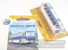 Автоминиатюра модели - Икарус-260.51 синий/белый 1:43 Наши Автобусы