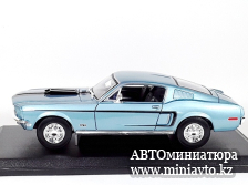 Автоминиатюра модели - FORD Mustang GT COBRA JET 1968 BLUE 1:18 Maisto