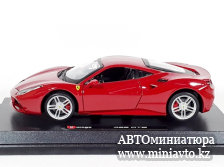 Автоминиатюра модели - Ferrari 488 GTB red 1:24 Bburago