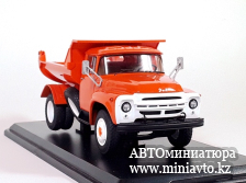 Автоминиатюра модели - ЗИЛ-ММЗ-555 самосвал оранжевый ранняя решётка радиатора SSM
