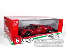 Автоминиатюра модели - Ferrari 296 GTB red 1:18 Bburago