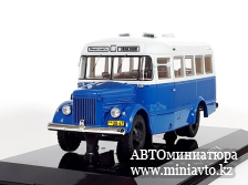 Автоминиатюра модели - ПАЗ-651 бело/синий DiP Models