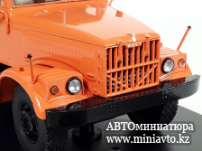 Автоминиатюра модели - КрАЗ-256 Б1, самосвал (оранжевая кабина,тёмнозелёный кузов) 1:43 SSM