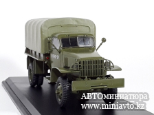 Автоминиатюра модели - CHEVROLET G7117 бортовой с тентом (с лебёдкой) хаки 1:43 SSM