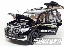 Автоминиатюра модели - Toyota Land Cruiser PRADO 150 "PROAD" black 1:18 CPM junior series