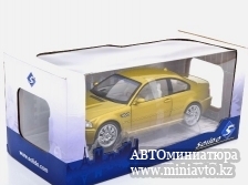 Автоминиатюра модели - BMW M3 (E46) 2000 золотистый 1:18 Solido