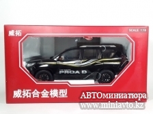 Автоминиатюра модели - Toyota Land Cruiser PRADO 150 "PROAD" black 1:18 CPM junior series
