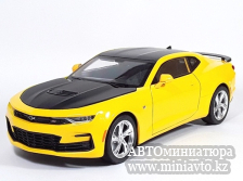 Автоминиатюра модели - Chevrolet Camaro SS 2023 yellow 1:18 CPM junior series