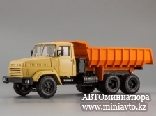 Автоминиатюра модели - КрАЗ-6510 (1985-94) бежево-оранжевый Наш Автопром