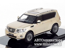 Автоминиатюра модели - NISSAN PATROL Y62  LHD Gold 1:64 GCD