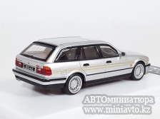 Автоминиатюра модели - BMW E34 Touring Alpina Silver 1:64 MJ