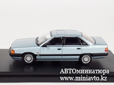 Автоминиатюра модели - Audi 100 C3 light blue 1:64 Rhino Model