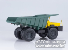 Автоминиатюра модели - БЕЛАЗ-548А жёлто-зелёный 1:43 Наш Автопром