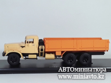 Автоминиатюра модели - КрАЗ-257Б1 бортовой песочный/оранжевый 1:43 SSM