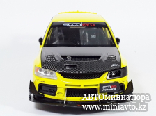 Автоминиатюра модели - Mitsubishi Lancer EVO 9 yellow 1:24 CPM junior series