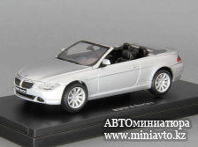 Автоминиатюра модели - BMW 655ci Convertible (2003), silver Kyosho