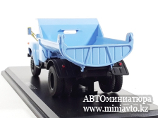 Автоминиатюра модели - ЗИЛ-ММЗ-555 самосвал голубой поздняя решётка радиатора SSM