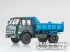 Автоминиатюра модели - МАЗ-503А самосвал, зеленый/синий 1:43 Наш Автопром