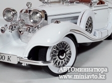 Автоминиатюра модели - Mercedes 500K Roadster  White 1:18 CPM junior series