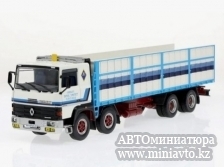 Автоминиатюра модели - Renault DR340.38 truck 4-assi 1988 white/blue Altaya