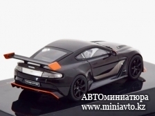 Автоминиатюра модели - Aston Martin Vantage GT12 2015 черный / оранжевый Ixo