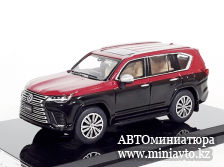 Автоминиатюра модели - Lexus LX 600 Red/Black  1:64 GCD 