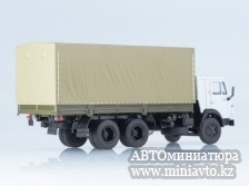 Автоминиатюра модели - КАМАЗ-53212 бортовой с тентом ПАО КАМАЗ