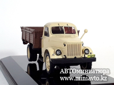 Автоминиатюра модели - ГАЗ-51А бортовой, беж/коричневый 1:43 DiP Models