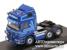 Автоминиатюра модели - MAN F2000 Truck year 1995 blue/decor 1:43 Hachette