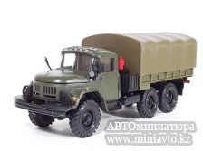 Автоминиатюра модели - ЗиЛ 131 с тентом, хаки 1:43 Элекон