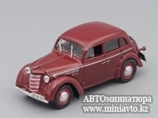 Автоминиатюра модели - МОСКВИЧ 400/401, Kultowe Auta , вишнёвый DeAgostini
