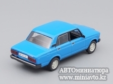 Автоминиатюра модели - ВАЗ 2107, Kultowe Auta , голубой DeAgostini