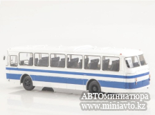 Автоминиатюра модели - ЛАЗ-699Р белый/синий 1:43 Наши Автобусы