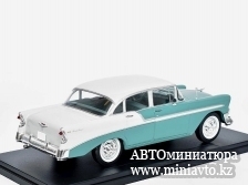 Автоминиатюра модели - Chevrolet Bel Air Sedan 1956 turquoise/white 1:24 Hachette